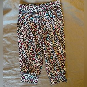 Colorful Leopard Print Jogger Girls Baby Pants